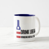 Drink Liberally Two-Toned Mok (Voorkant rechts)