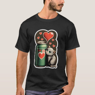 Drink limonade kitten paw soda Pop miauw zomer T-shirt