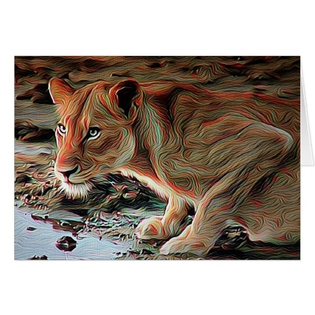 Drink lion (Voorkant Horizontaal)