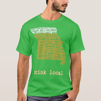Drink Local Chemise de bire Missouri classique T-shirt