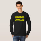 Drink Local Iowa Yellow T-shirt (Voorkant volledig)