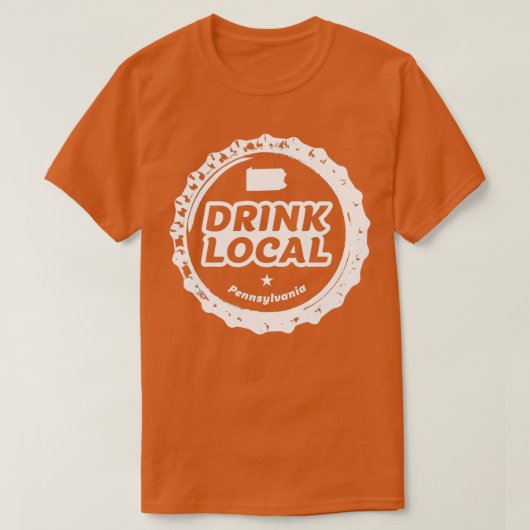 Drink Local Pennsylvania Craft Beer Bottle Pet T T-shirt (Design voorkant)