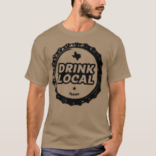 Drink Local Texas Craft Beer Bottle Pet T-shirt