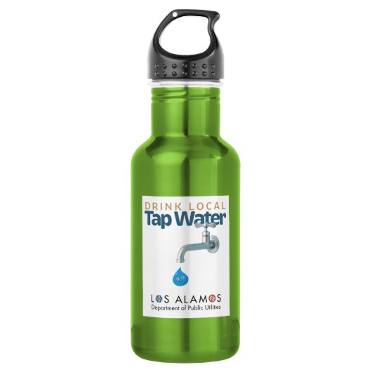 Drink lokaal leidingwater  waterfles  (Voorkant)
