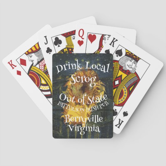Drink Lokaal Scrog uit State Patterson Pub Pokerkaarten (Achterkant)