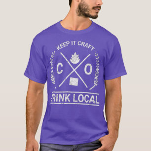 Drink Lokale Colorado  Craft Beer Brouwen T-shirt