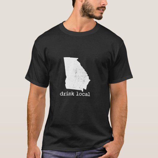Drink Lokale Georgia Craft Bierbrouwerij liefhebbe T-shirt (Voorkant)