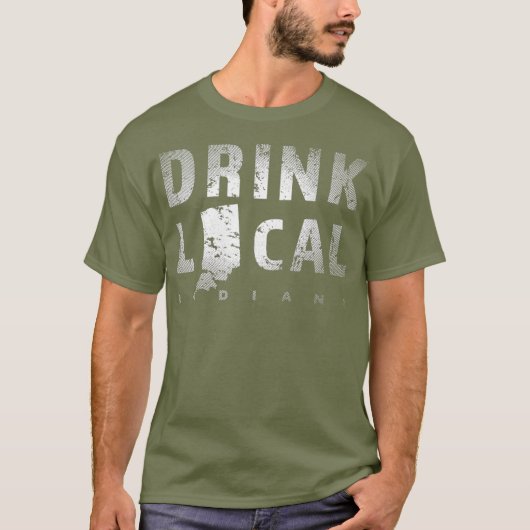 Drink Lokale Indiana Craft Beer IN Brouwerijen Gif T-shirt (Voorkant)