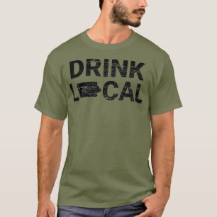 Drink lokale Iowa ambachtelijke bierbrouwerij T-shirt