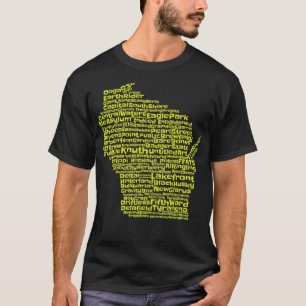 Drink Lokale Wisconsin Brouwerijen Craft Beer T-shirt