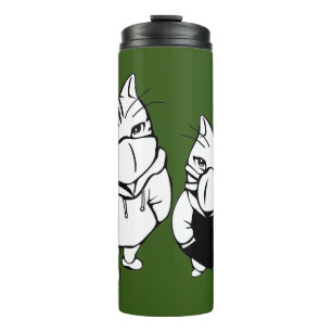 Drink loopvlakmaskers voor kabelkattenlijntrekkers thermosbeker