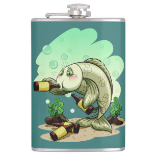 Drink maatkolf voor vis heupfles