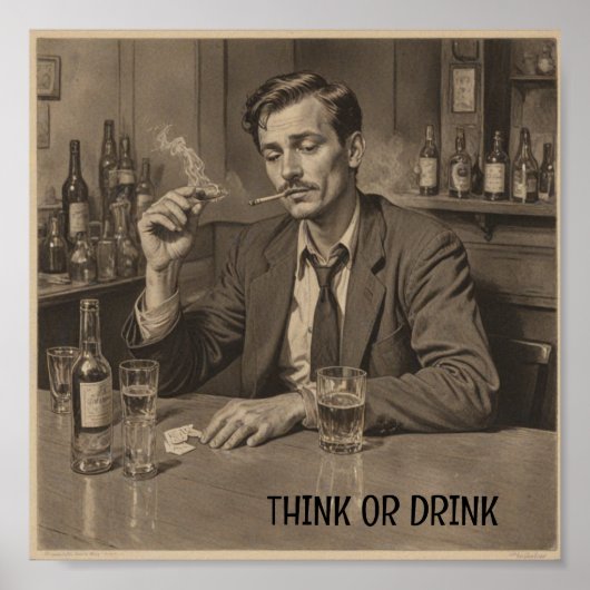 drink man poster (Voorkant)