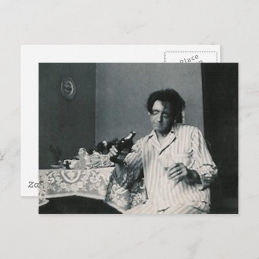 drink man postkaart (Voorkant / Achterkant)