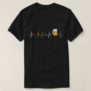 Drink Mannen met de hartslag van Gift Beer Vrouwe T-shirt