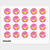Drink Marguerita Ronde Sticker (Vel)