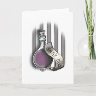Drink me - Alice Card Feestdagen Kaart