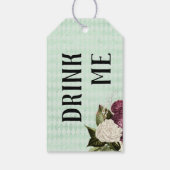 "Drink me" Alice in het Wonderland Tea Label Cadeaulabel (Achterkant)
