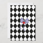 Drink me Alice in Wonderland Birthday Party Invite Kaart (Achterkant)