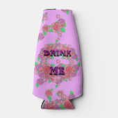DRINK ME Alice in Wonderland Bottle Wrap Flesjeskoeler (Voorkant)