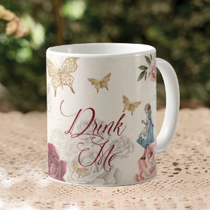 Drink me  Alice in Wonderland Collage Koffiemok