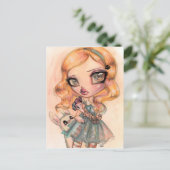 Drink me - Alice in Wonderland door Natasha Wescoa Briefkaart (Staand voorkant)