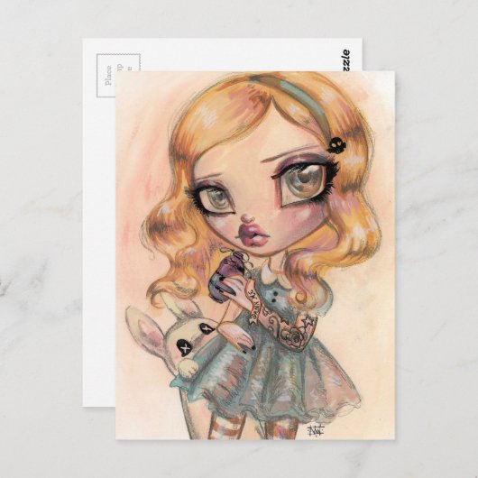 Drink me - Alice in Wonderland door Natasha Wescoa Briefkaart (Voorkant / Achterkant)