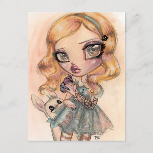 Drink me - Alice in Wonderland door Natasha Wescoa Briefkaart (Voorkant)