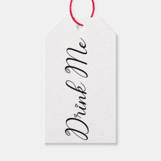 “Drink Me” Alice in Wonderland geïnspireerde hangl Cadeaulabel