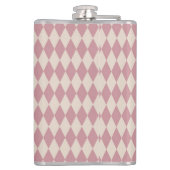 Drink me Alice in Wonderland Green Mauve Checkered Heupfles (Achterkant)