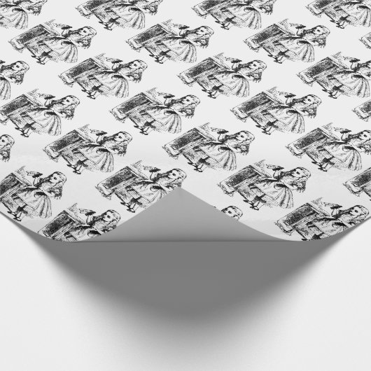 Drink me Alice in Wonderland inpakpapier (Hoek)
