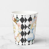 Drink me, Alice in Wonderland, meisje verjaardag Papieren Bekers (Rechts)