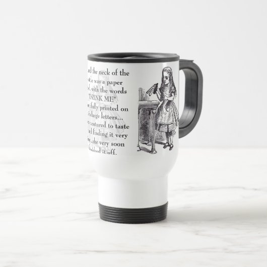 Drink me! Alice in Wonderland Mok (Voorkant rechts)