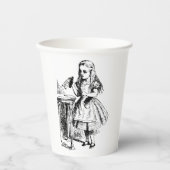 Drink me Alice in Wonderland Papieren Bekers (Voorkant)
