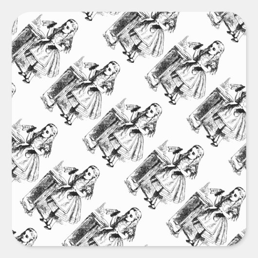 Drink me  Alice in Wonderland Stickers (Voorkant)