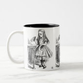 Drink me (Alice in Wonderland) Tweekleurige Koffiemok (Links)
