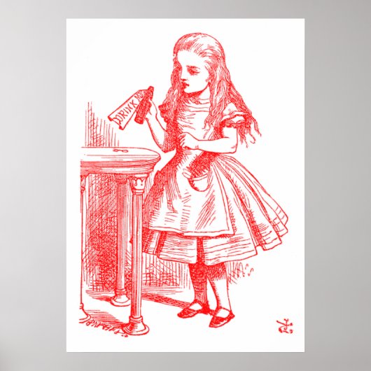 Drink me (Alice) Poster (Voorkant)