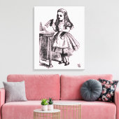 Drink me (Alice's avonturen in Wonderland) Canvas Afdruk (Insitu (Woonkamer))