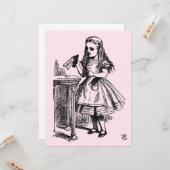 Drink me (Alice's avonturen in Wonderland) Kaart (Voorkant / Achterkant in situ)