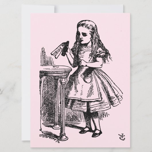 Drink me (Alice's avonturen in Wonderland) Kaart (Voorkant)