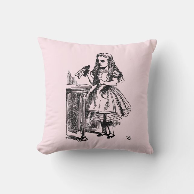 Drink me (Alice's avonturen in Wonderland) Kussen (Voorkant)