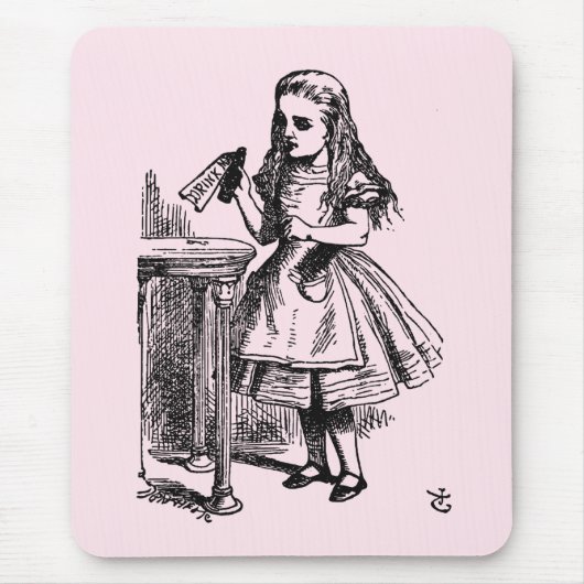 Drink me (Alice's avonturen in Wonderland) Muismat (Voorkant)