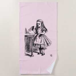 Drink me (Alice's avonturen in Wonderland) Strandlaken