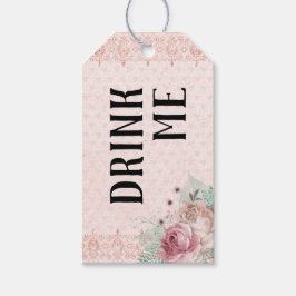 "Drink Me" Blush & Mint Alice in Wonderland Tea Cadeaulabel