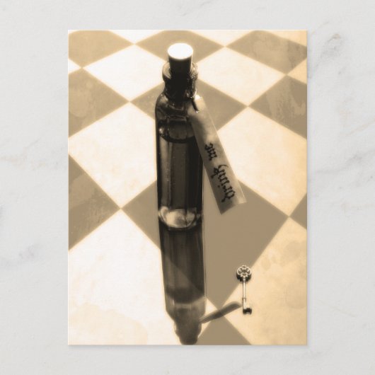 DRINK ME Briefkaart (Voorkant)