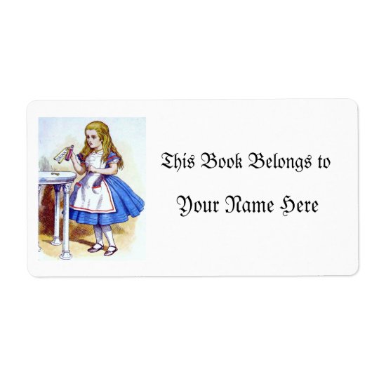 "Drink me" Drankje met Alice Etiket