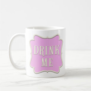 "Drink me" Fairytale Tea Party Pastel Pink Koffiemok