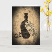 Drink me fles kaart (Gele Bloem)