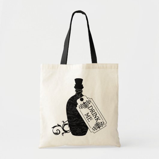 Drink me fles tote bag (Voorkant)