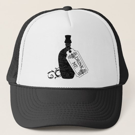 Drink me fles trucker pet (Voorkant)